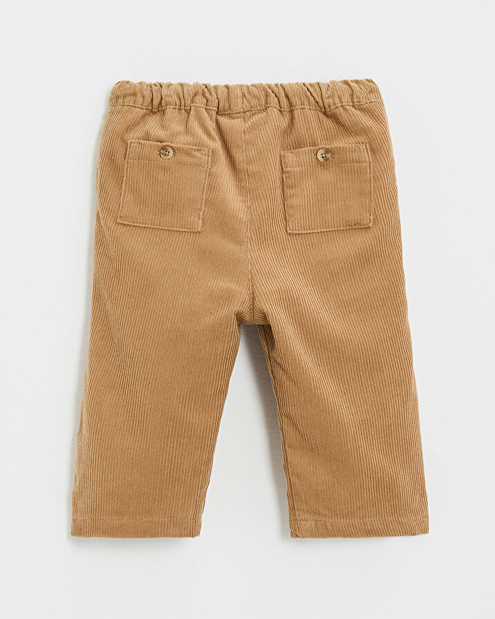 Pantalon en velours côtelé Coloris caramel Natalys