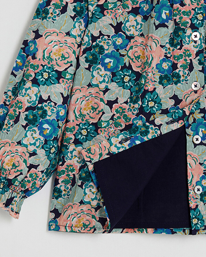 Blouse en popeline imprimé Imprimé grosses fleurs Natalys