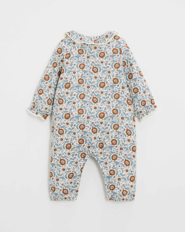Pyjama une pièce en imprimé Imprimé fleurs folk Natalys