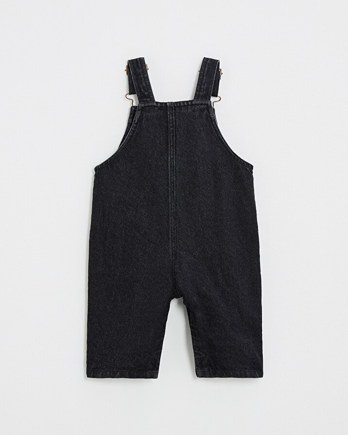 Salopette longue en denim Coloris gris anthracite Natalys