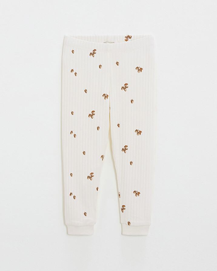 Pyjama en côtes enfant Imprimé automne Natalys
