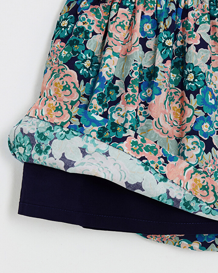 Robe sans manches en popeline Imprim&eacute; grosses fleurs  Natalys