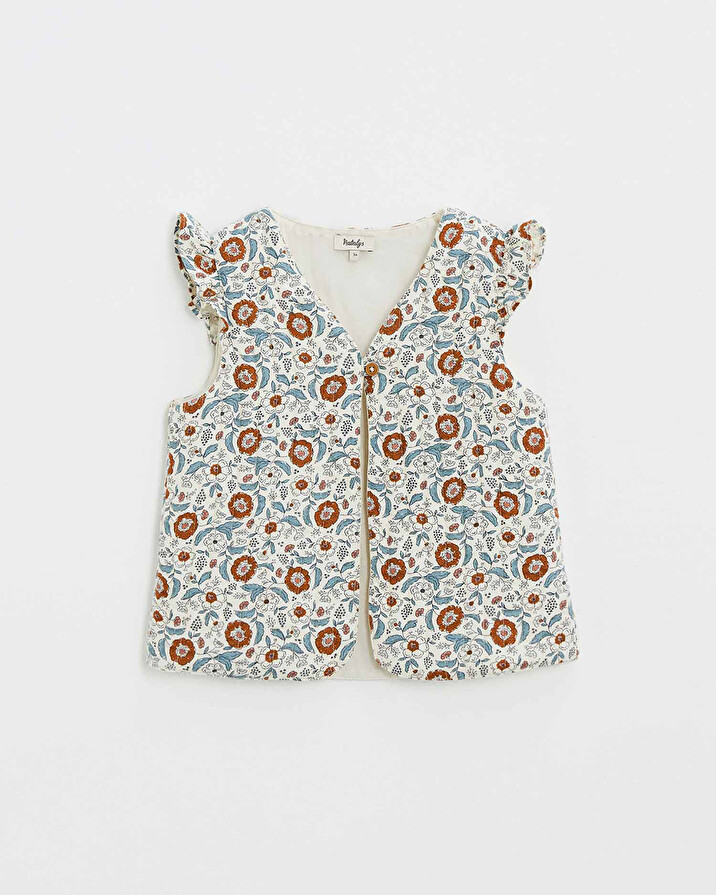 Gilet sans manche imprimé Imprimé fleurs folk Natalys