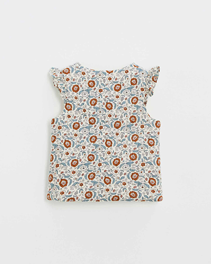 Gilet sans manche imprimé Imprimé fleurs folk Natalys
