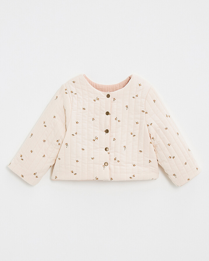Veste réversible imprimé Imprimé semi-fleurs Natalys