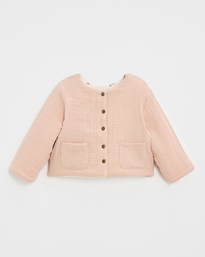 Veste réversible imprimé Imprimé semi-fleurs Natalys