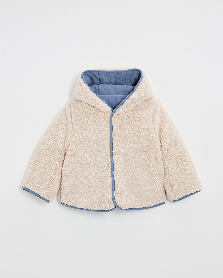 Manteau r&eacute;versible d&eacute;perlant Coloris bleu nocturne  Natalys