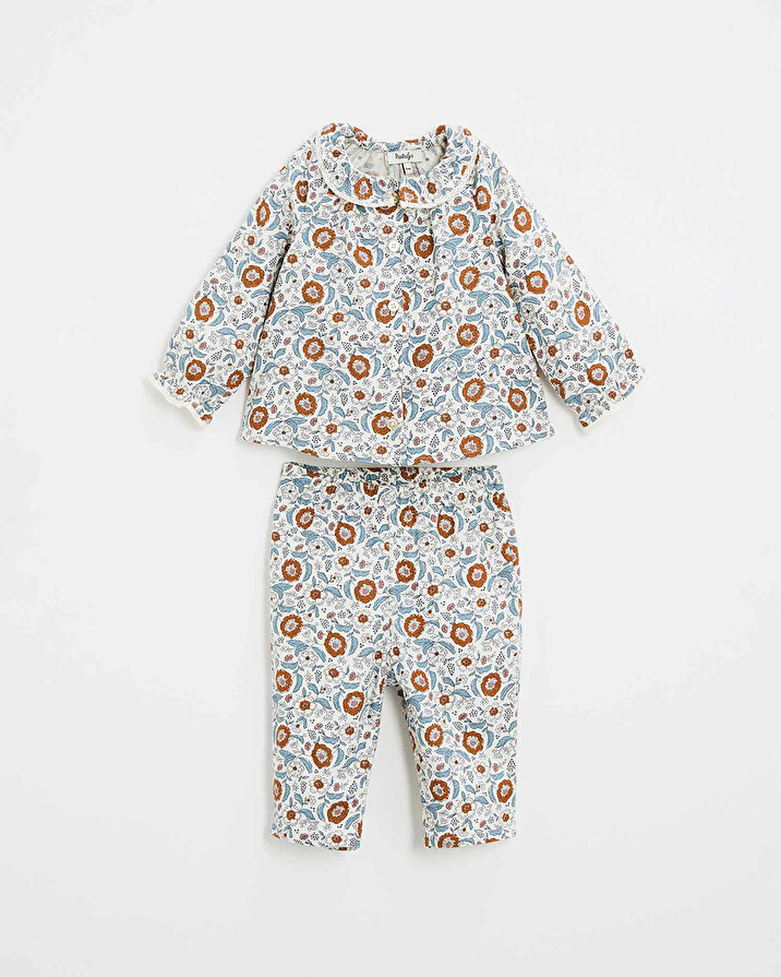 Pyjama deux pièces en imprimé Imprimé fleurs folk Natalys