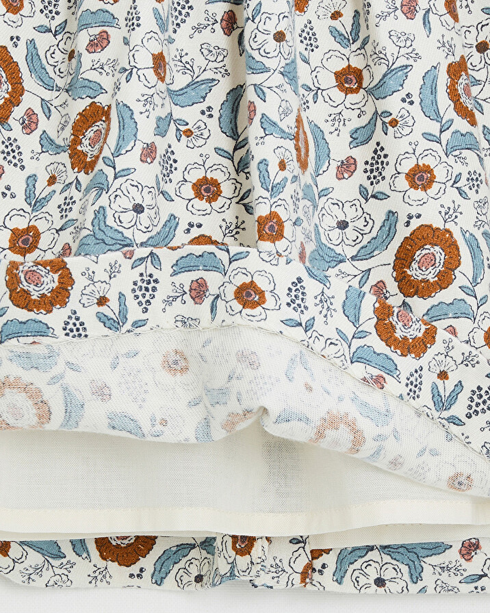 Robe manches longues imprimé Imprimé fleurs folk Natalys