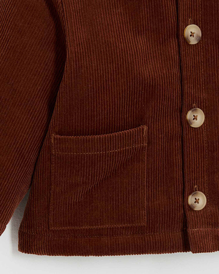 Manteau en velours côtelé Coloris brique Natalys