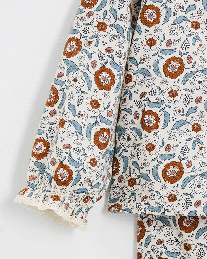 Pyjama deux pièces enfant Imprimé fleurs folk Natalys