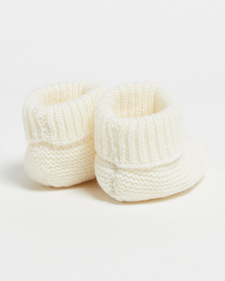Chaussons en laine mérinos Coloris écru Natalys