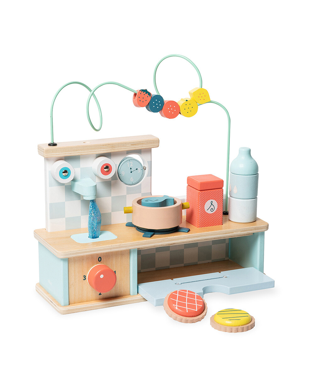Cuisine d'&eacute;veil multi-activit&eacute;s En bois  Vilac