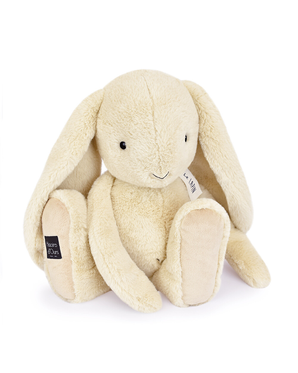 Peluche lapin 50 cm Coloris vanille Histoire d'Ours