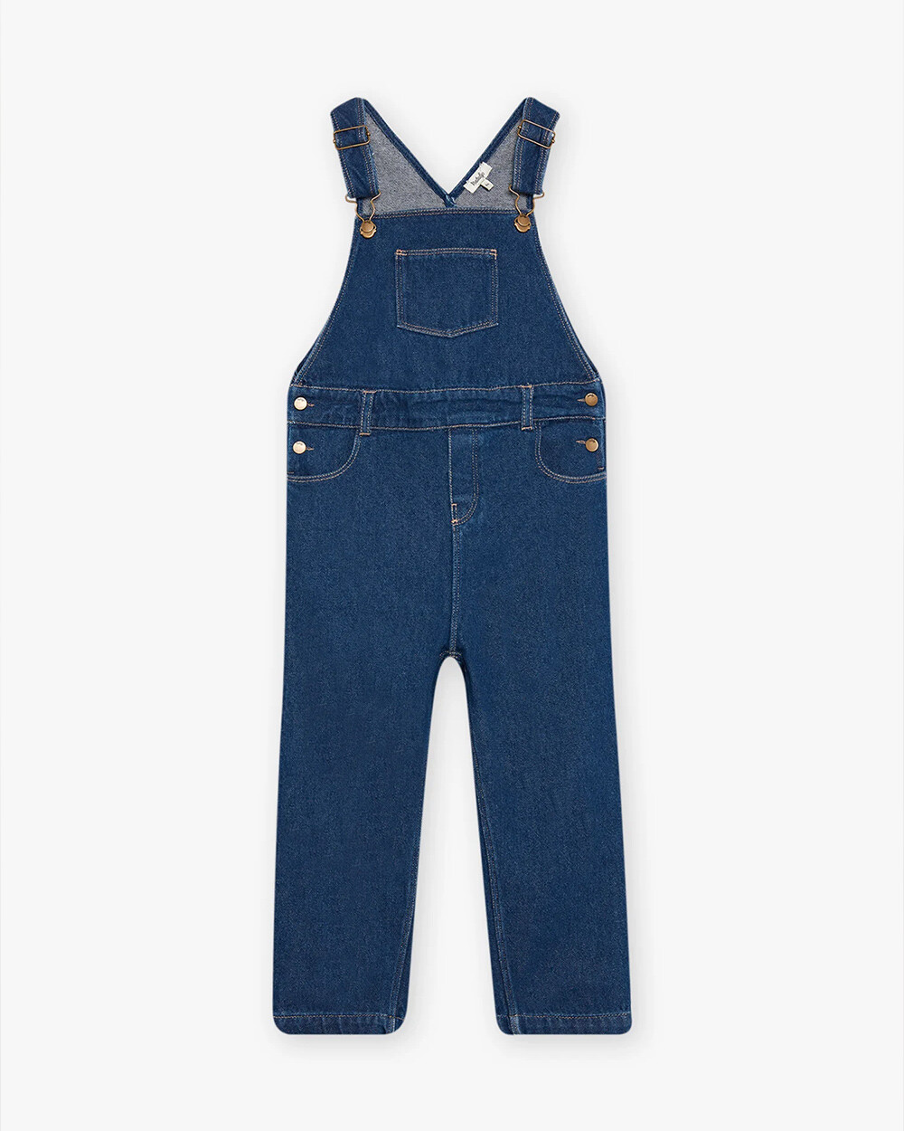 Salopette longue en denim Coloris bleu marine Natalys