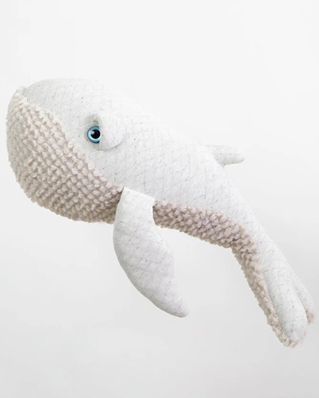 Peluche baleine 56 cm Coloris albino  Bigstuffed