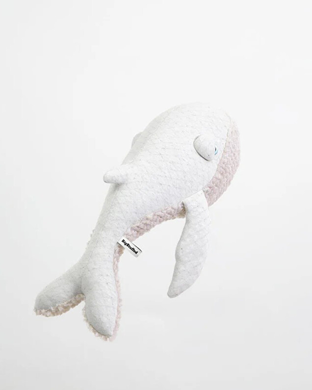 Peluche baleine 56 cm Coloris albino  Bigstuffed