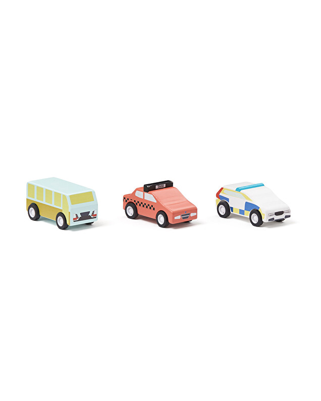 Voitures à friction en bois Lot de 3  Kid's concept
