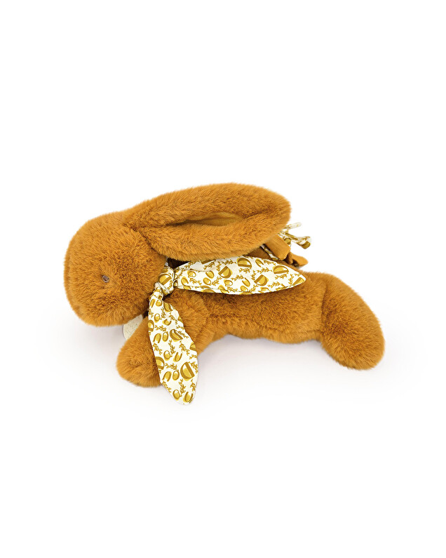 Peluche lapin 25 cm Coloris jaune moutarde Doudou et Compagnie