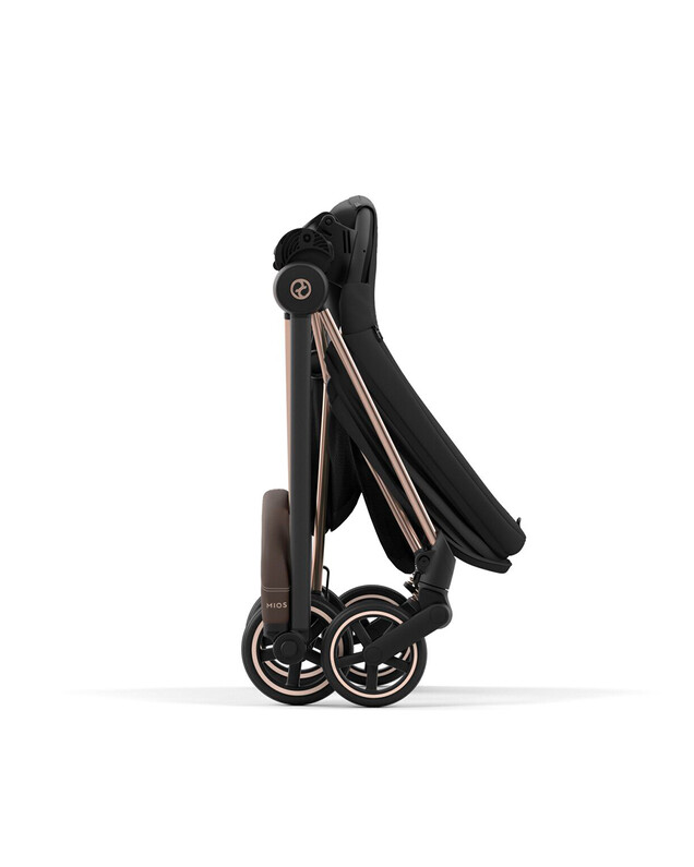 Pack poussette MIOS évolutive avec châssis rosegold Coloris deep black Cybex