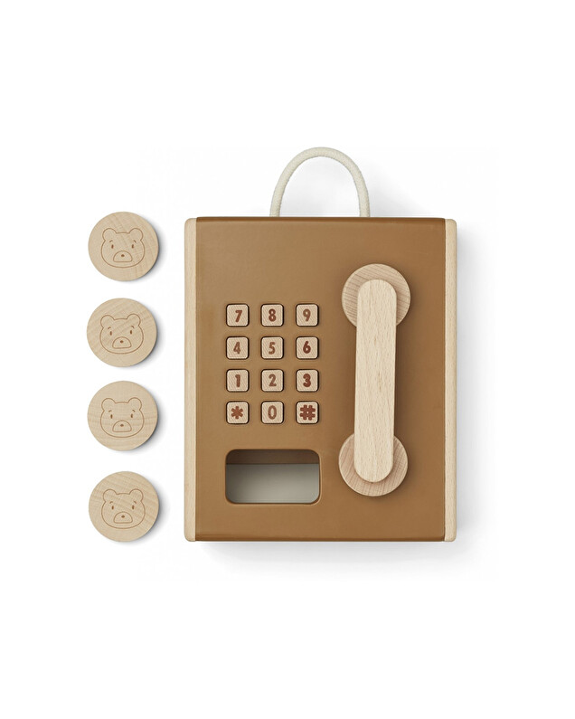 Téléphone Rufus en bois Coloris caramel Liewood