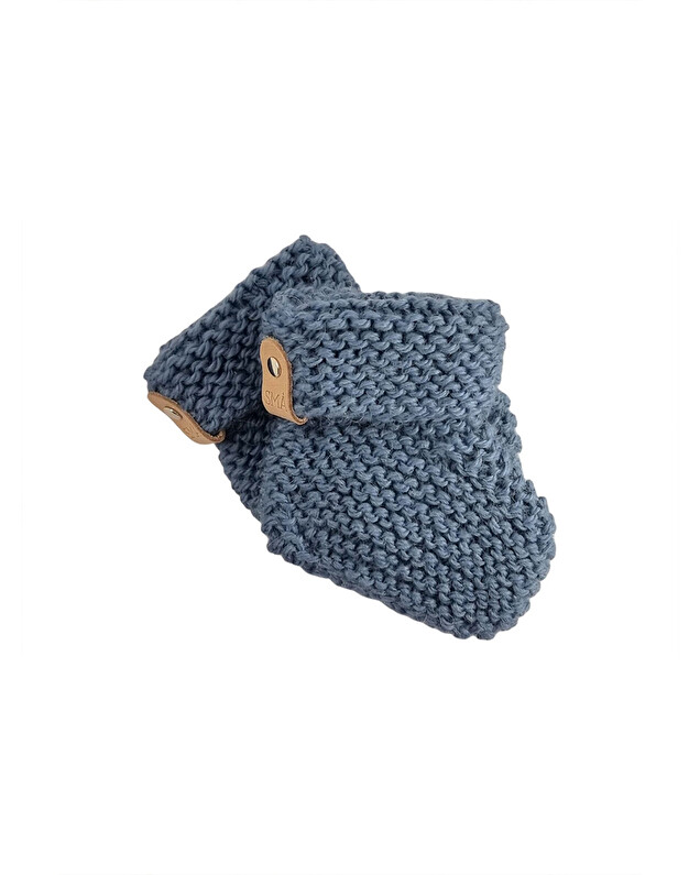 Chaussons Cria 6-12 mois Coloris denim SMA Sweden