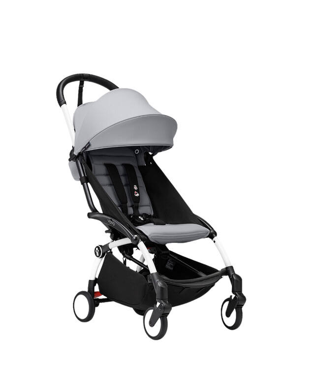 Poussette YOYO³ pack 6+ avec cadre blanc Coloris stone  Stokke