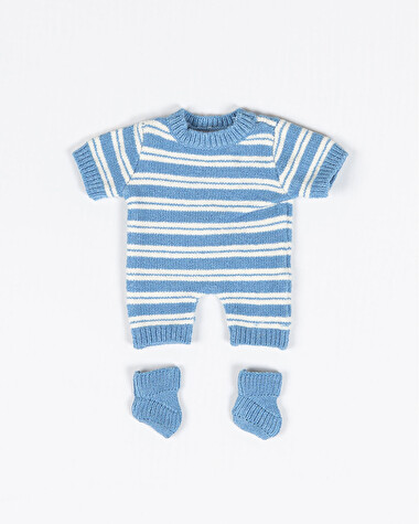 Tenue poup&eacute;e Babies Combinaison courte et chaussons  Natalys x Minikane
