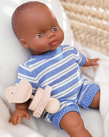 Tenue poup&eacute;e Babies Combinaison courte et chaussons  Natalys x Minikane
