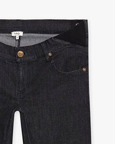Jean slim de grossesse taille basse Coloris noir  Natalys