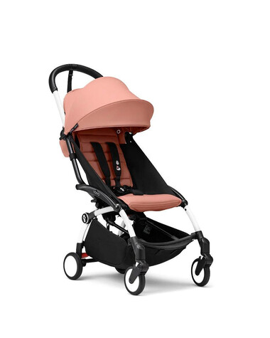 Poussette YOYO&sup3; pack 6+ avec cadre blanc Coloris ginger  Stokke