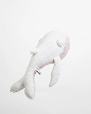 Peluche baleine 56 cm Coloris albino Bigstuffed