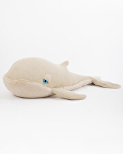 Peluche baleine XXL 140 cm Coloris beige Bigstuffed
