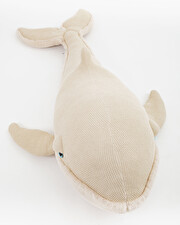 Peluche baleine XXL 140 cm Coloris beige Bigstuffed