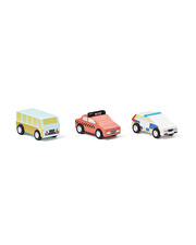 Voitures à friction en bois Lot de 3 Kid's concept