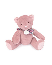 Peluche ours 25 cm Coloris rose Doudou et Compagnie