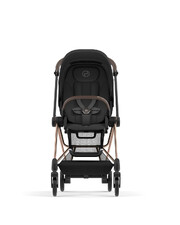 Poussette Mios avec châssis rosegold Coloris deep black Cybex