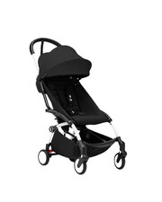 Poussette YOYO³ pack 6+ avec cadre blanc Coloris noir Stokke