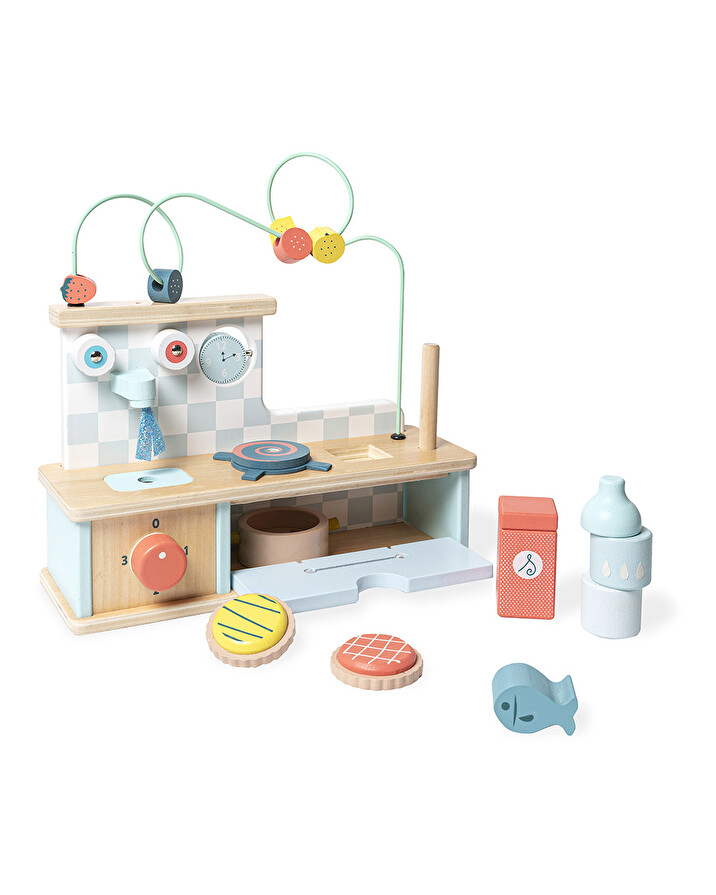 Cuisine d'&eacute;veil multi-activit&eacute;s En bois  Vilac