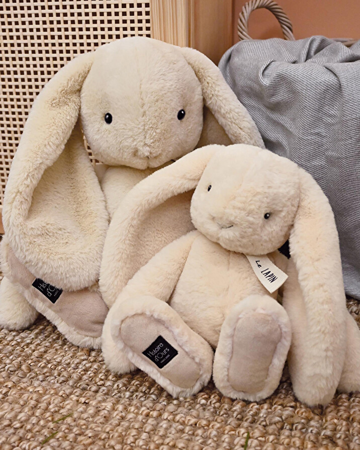 Peluche lapin 50 cm Coloris vanille Histoire d'Ours