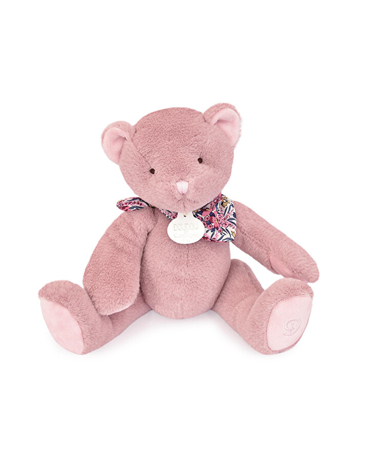 Peluche ours 25 cm Coloris rose Doudou et Compagnie