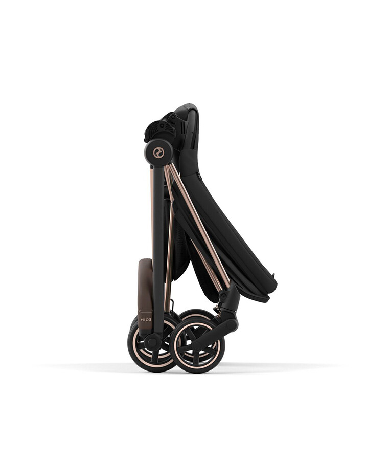 Poussette Mios évolutive avec châssis rosegold Coloris deep black Cybex