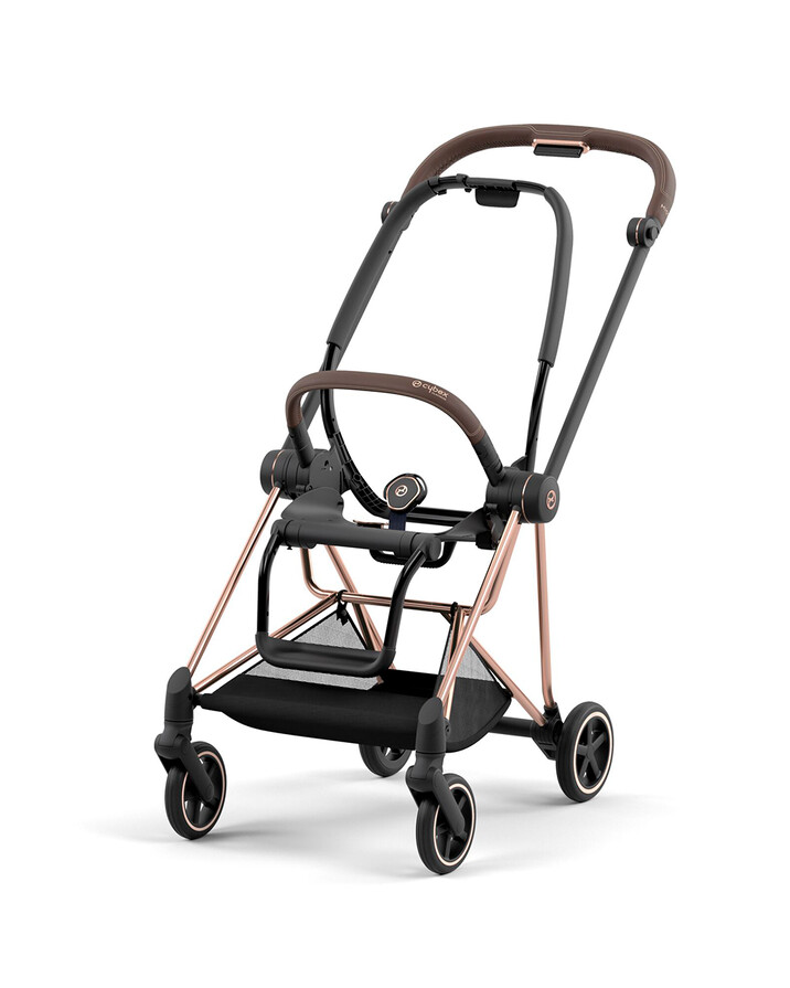 Poussette Mios nacelle avec châssis rosegold Coloris deep black Cybex