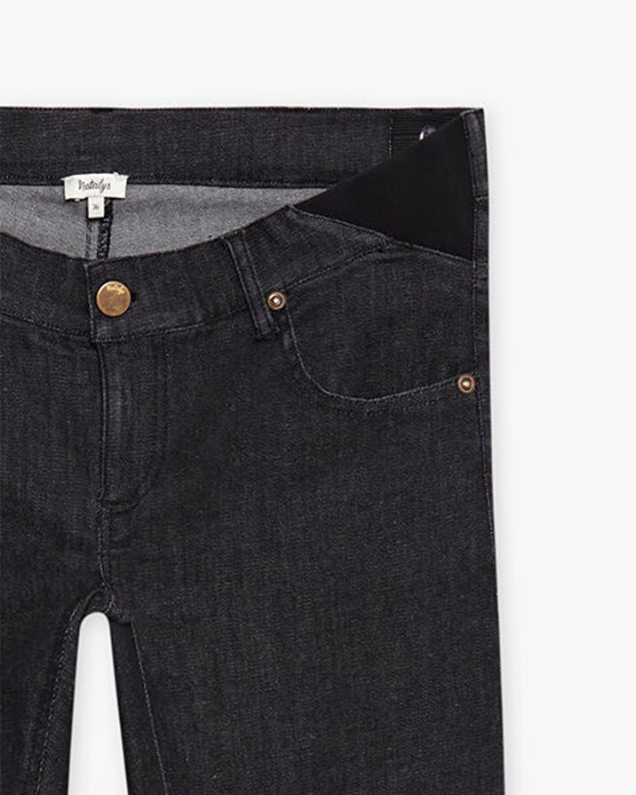 Jean slim de grossesse taille basse Coloris noir Natalys