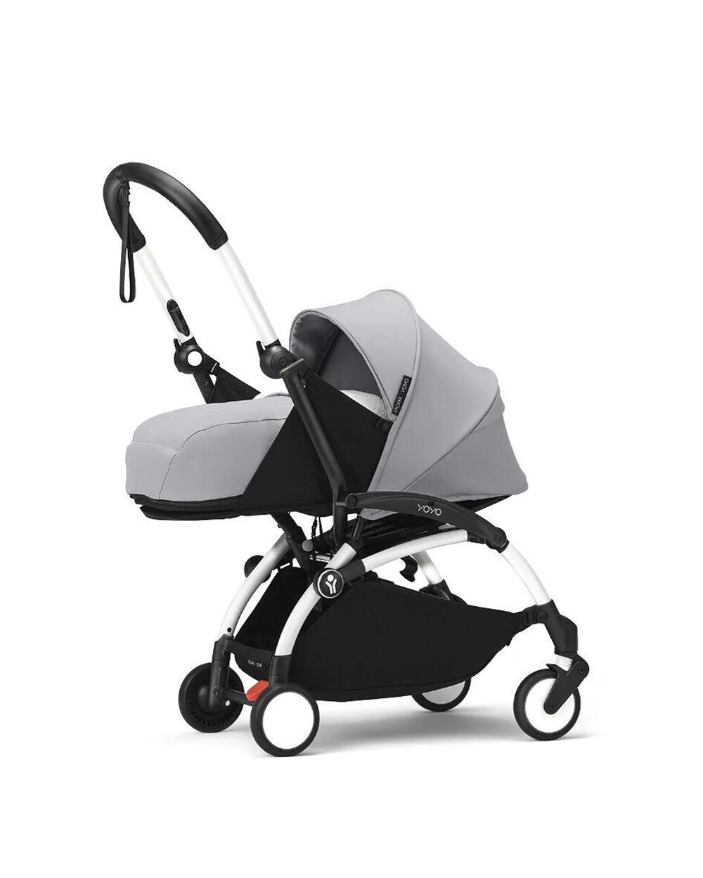 Poussette YOYO³ pack nouveau-né 0+ avec cadre blanc Coloris stone Stokke