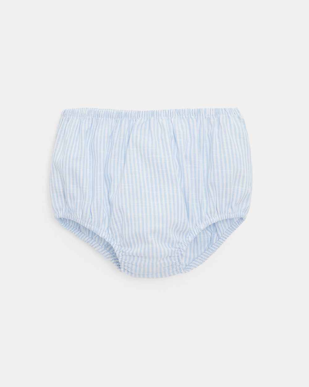 Robe à col brodé Capucine Imprimé rayures ciel Natalys