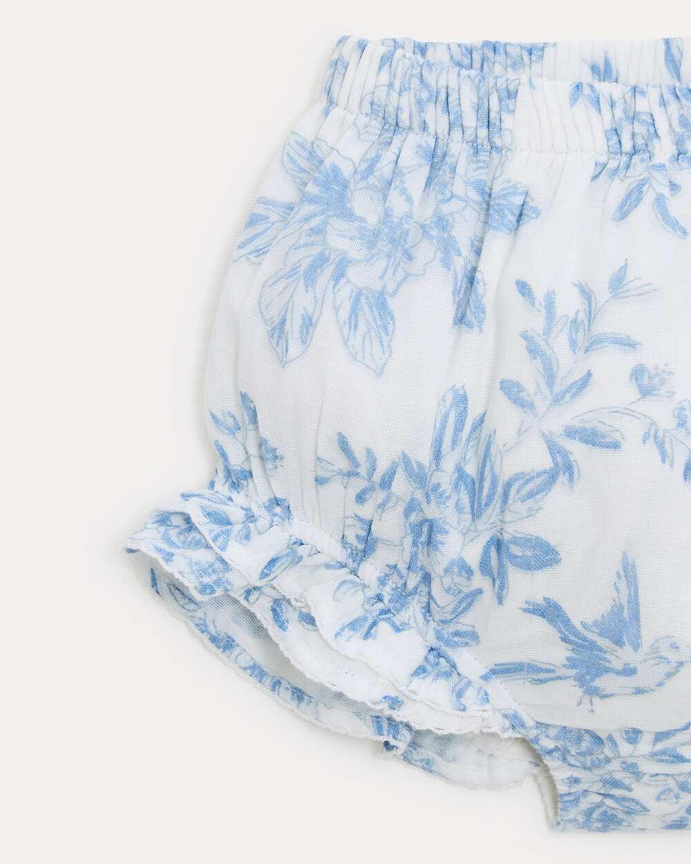 Bloomer en gaze de coton Zélie Imprimé porcelaine Natalys