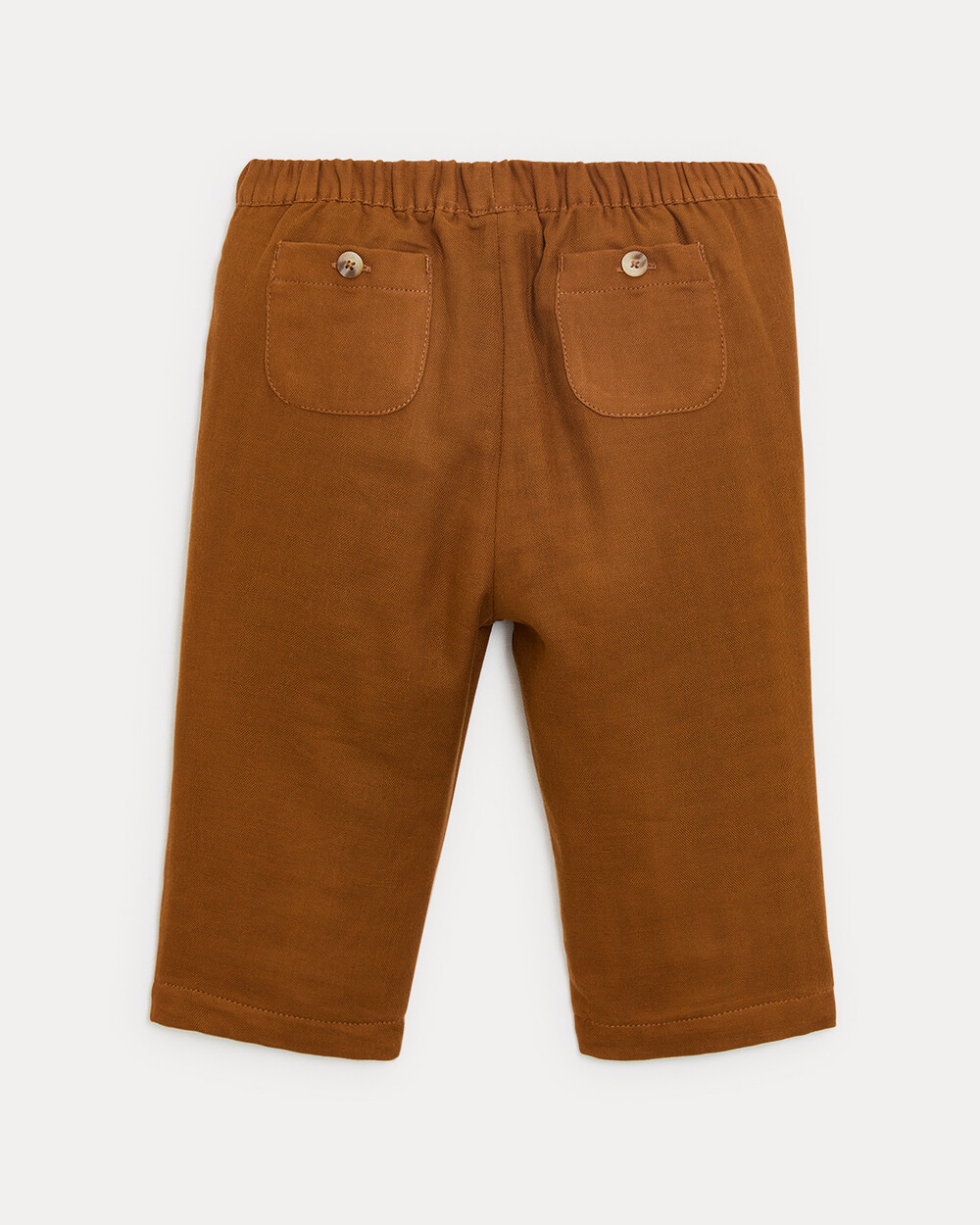 Pantalon en gaze de coton Achille Coloris noisette Natalys