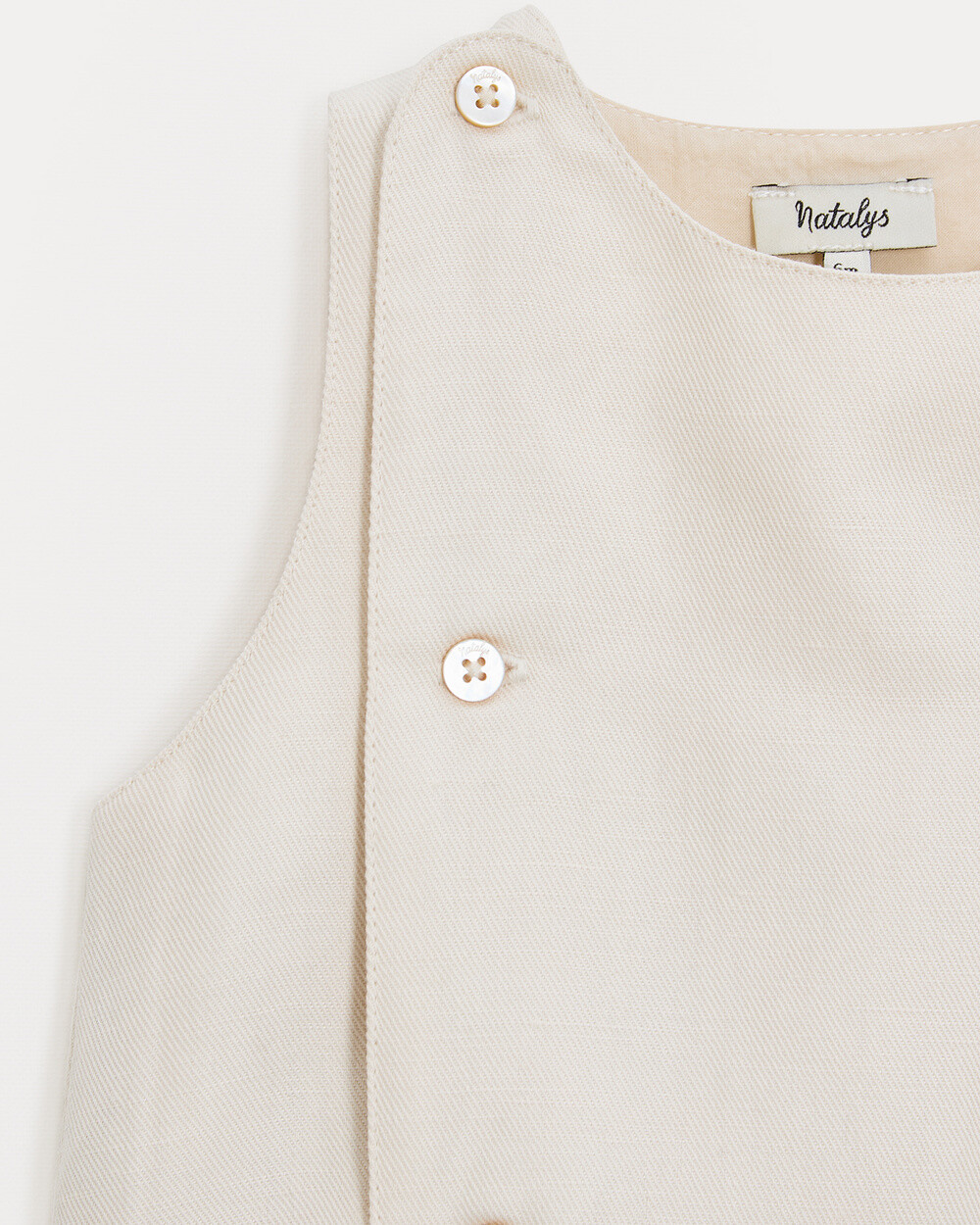 Barboteuse en twill Honoré Coloris beige Natalys