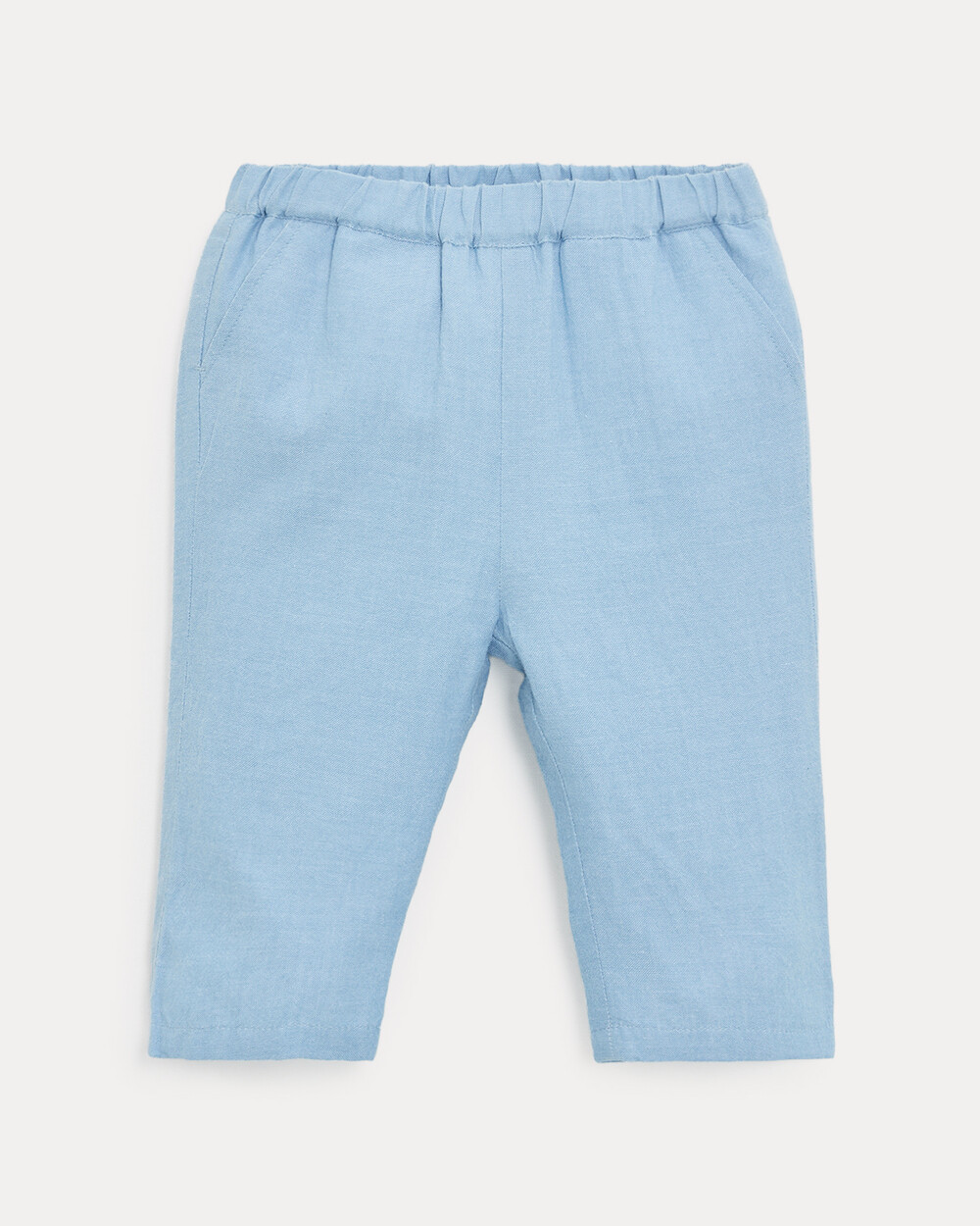 Pantalon en chambray Achille Coloris bleu clair Natalys
